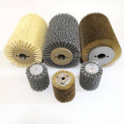 Cylindrical Abrasive Wire Brush Roller For Restore Antique Wood