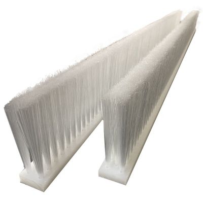 White Plastic Straight Wire PP Slat Brush For Cement Mixer