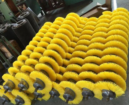 Roller Brush For Cleaning Dust Removal Guide With Nylon Wire Spring  Brush