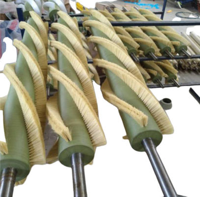 Textile Printing And Dyeing Equipment Spiral Brush Roller Singeing Machine Brush