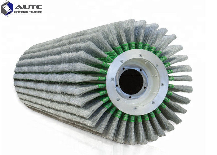 Sweeper Broom Stainless Steel Strip Brush , Industrial Cleaning Brushes