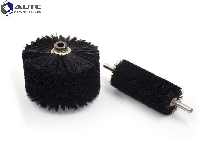 Spiral Industrial Roller Brushes Bristle Galvanized Metal Easy Install