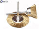 T Shape Crimped Wire Wheel Brush Polishing Tool Brass End Metal Polishing Circular
