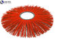 10" 25" Bobcat Sweeper Brush Flat Wafer Flat Ring Sweeper Broom Brushes PP Steel Mix Wire Galvanized Iron Fastening