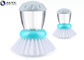 Eco Friendly Dish Cleaning Brush With Plastic Anti - Skid Handle High Efficiency