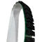 Black Nylon Bristles Wire Ring PVC Belt Brush With Spacing