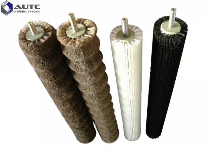 Spiral Industrial Roller Brushes Round Brush Cylinder Sweeping White Blue