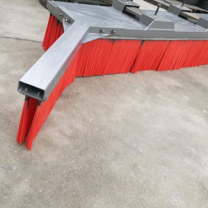 Adjustable Two Wings 2.4M Forklift Sweeper Attachment Broom