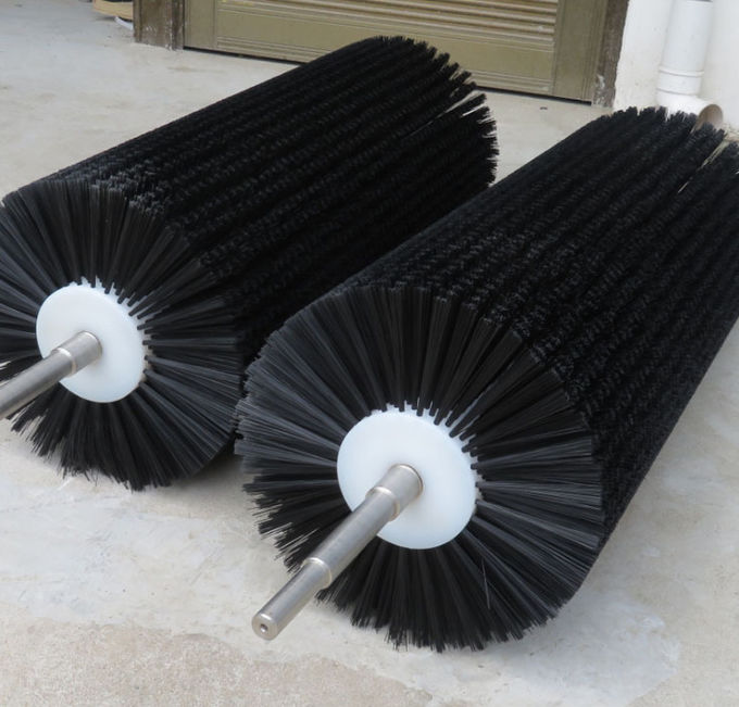 ROSH Stainless Steel Shaft Nylon Bristle Cylindrical Roller Brush