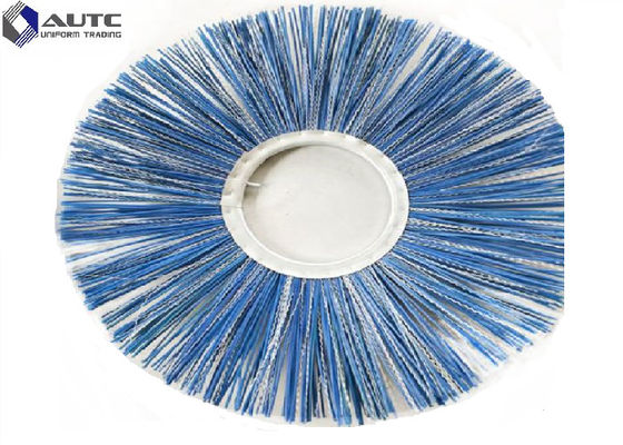 Galvanized Iron Snow Sweeper Brush Crimpled Steel Wire Mixed Rotary Flat Ring