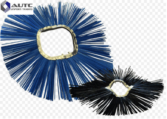 Road Sweeper Wafer Brush , Rotating Snow Brush Convoluted Wavy Ring Durable