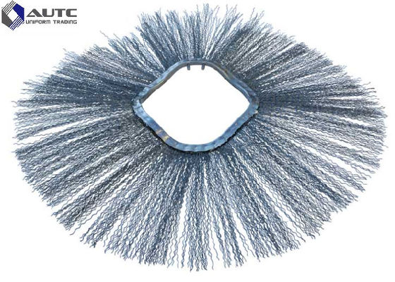 Steel Wire Snow Sweeper Brush Rotary Convoluted Wavy Ring Paring Lots Streets