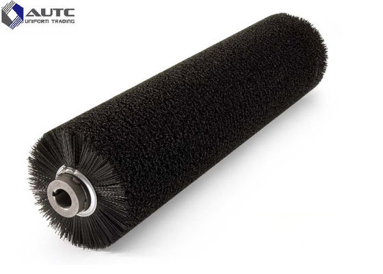Cylinder Industrial Cleaning Brushes Food Grade Hard Plastic Galvanized Metal Base