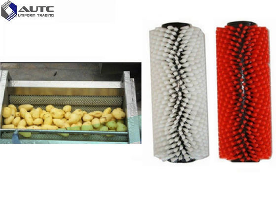 Potato Cylindrical Roller Brush Washing Food Grade Stainless Steel OEM