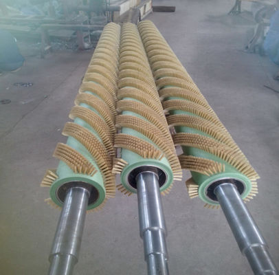 Special Shaped Spiral Brush Roller For Industrial Dust Removal And Plate Surface Debris Cleaning
