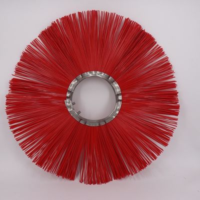 PP Wires Convoluted Wafer Brushes For Bobcat Skid Steer Loader Attachment Sweeper
