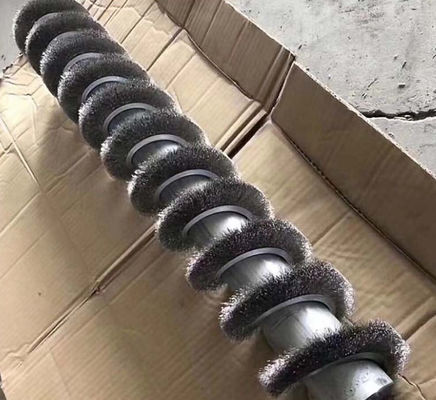 Dust Removal And Grinding Steel Wire Roller Brush With External Spring Brush