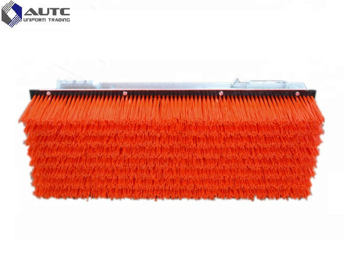 Customized Size Push Broom Sweeper Brush For Forklift Snow Cleaning
