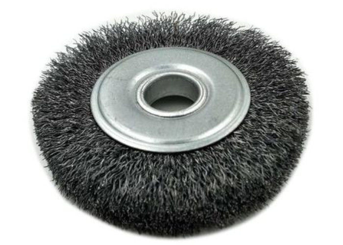 thumbnail image 2 of Walter 13B100 10" Crimped Wire Wheel Brush With Reducer Bushing Set – Steel, 1-1/4" Arbor 2 of 5