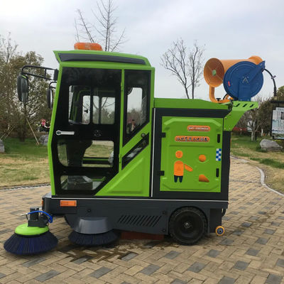 Large Trash Rash Bin Capacity 60L-150L Of Road Sweeper Battery Street Cleaning Machine