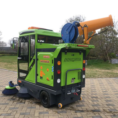 Large Trash Rash Bin Capacity 60L-150L Of Road Sweeper Battery Street Cleaning Machine