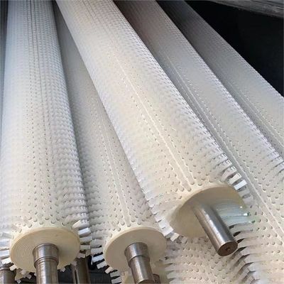 Cleaning Roller Spiral Trapezoidal Nylon Industrial Brush Roller