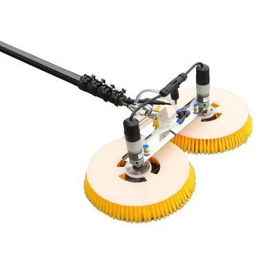 Widened Dual Head Solar Panel Cleaning Disc Brush Robot Cleaner