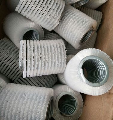 Round Spiral Rotary Outward Cleaning 360 Degree Coil Brush For Polishing Wood