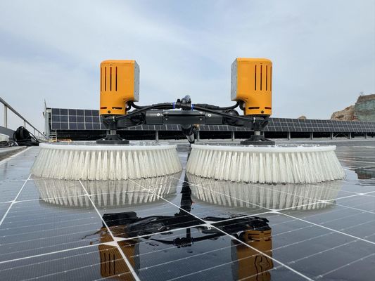 X4 Double Head Solar Cleaning Rotating Brush Soft Bristle