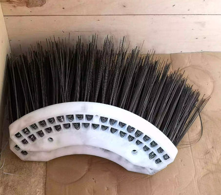 Steel Wire Bristle Side Gutter Broom For Sweeping Brushes