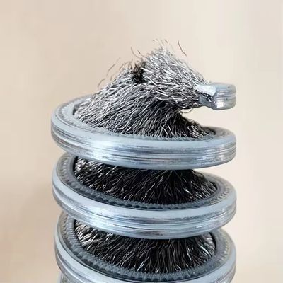 Industrial Brass & Steel Rope Cleaner Wire Chain Nylon Roller Inward Spiral Coil OEM Polishing Brush