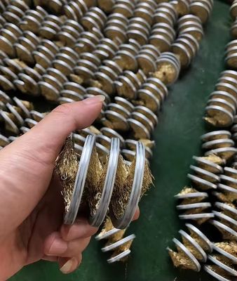 Industrial Brass & Steel Rope Cleaner Wire Chain Nylon Roller Inward Spiral Coil OEM Polishing Brush