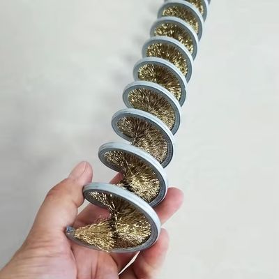 OD50MM-60MM Brass Steel Wire Spiral Brush Inner Coil for Cable Wire Rope Cleaning