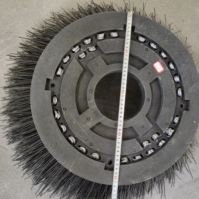 HAKO Gutter Broom Road Cleaning Brush With Flat Steel Wire And PP Bristles