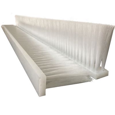White Plastic Straight Wire PP Slat Brush For Cement Mixer