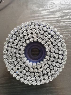 Disc Brush Abrasive Wire Plane Industrial Pouring Brush Grinding CNC Machine Tool Brush
