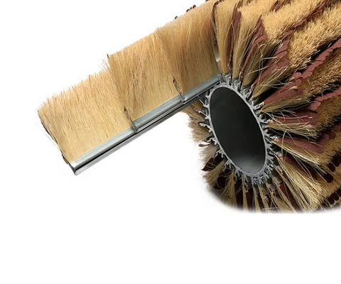 Woodwork Polishing Abrasive Sanding Paper Tampico Sisal Fiber Strip Cylindrical Brush Roller