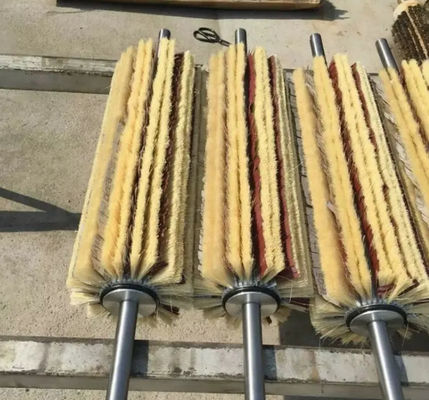 Woodwork Polishing Abrasive Sanding Paper Tampico Sisal Fiber Strip Cylindrical Brush Roller