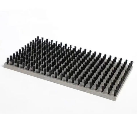 Metal Aluminum Sheet Buffer Assembly Replacement Panel Bristles Tufted Brush Table