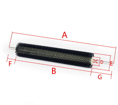 Cylindrical Roller Brush Customizable For Vegetable Potato Carrot Peeling And Cleaning