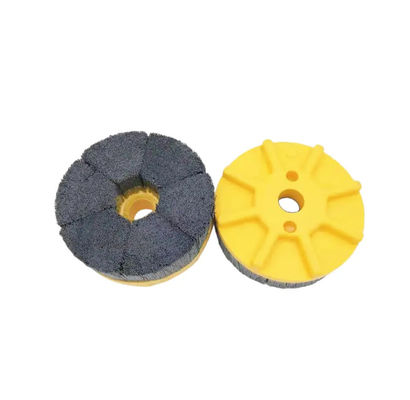 Durable Nylon Bristle 150mm Silicon Carbide CNC Deburring Brush Tool For Cylinder