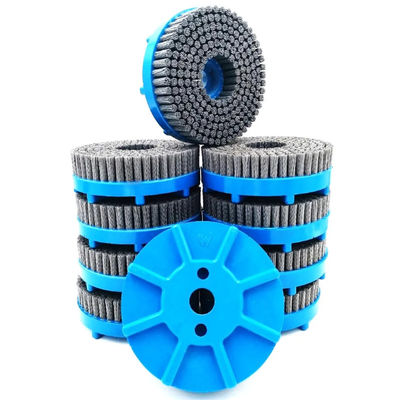 Durable Nylon Bristle 150mm Silicon Carbide CNC Deburring Brush Tool For Cylinder