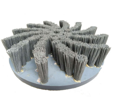 Dia 400/456/478/560 Mm Abrasive Nylon Disc Brush For Car Wheel Deburing Hub Polishing