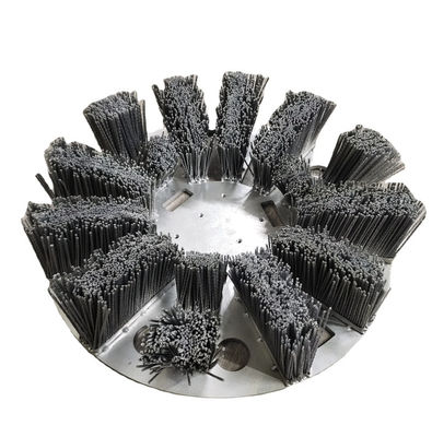 Dia 400/456/478/560 Mm Abrasive Nylon Disc Brush For Car Wheel Deburing Hub Polishing