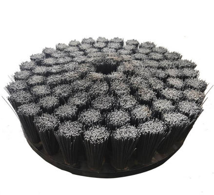 Dia 400/456/478/560 Mm Abrasive Nylon Disc Brush For Car Wheel Deburing Hub Polishing