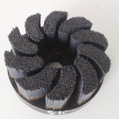 300mm Plate Disc Brush Abrasive Brushes With Silicon Carbide Wires For Polishing
