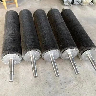 Spiral Winding Brass Wire and 304 Stainless Steel Wire Industrial Roller Brush for Polishing