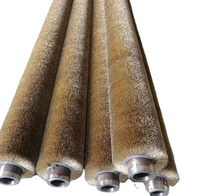 Metal Deburring Steel Wire Roller Sanding and Polishing Rust Removal Brush Stainless Steel & Brass Wire Bristle Material
