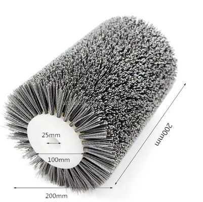 Abrasive Roller Brush Abrasive Nylon Brush Grit 80 for Wood Working