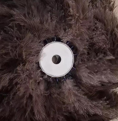 Ostrich Feathers Circular Brush for Car Dust Collecting